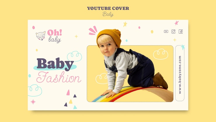 Kostenlose PSD baby-vorlagendesign