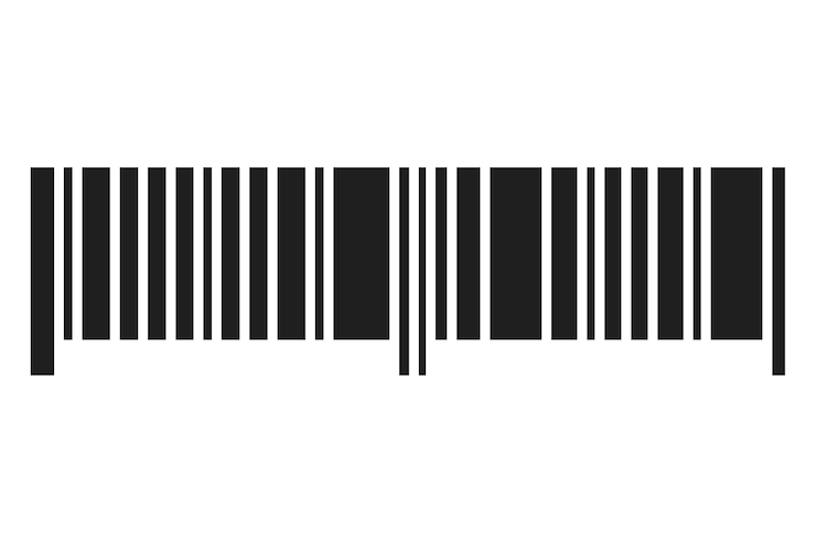 Kostenlose PSD barcode-illustration isoliert