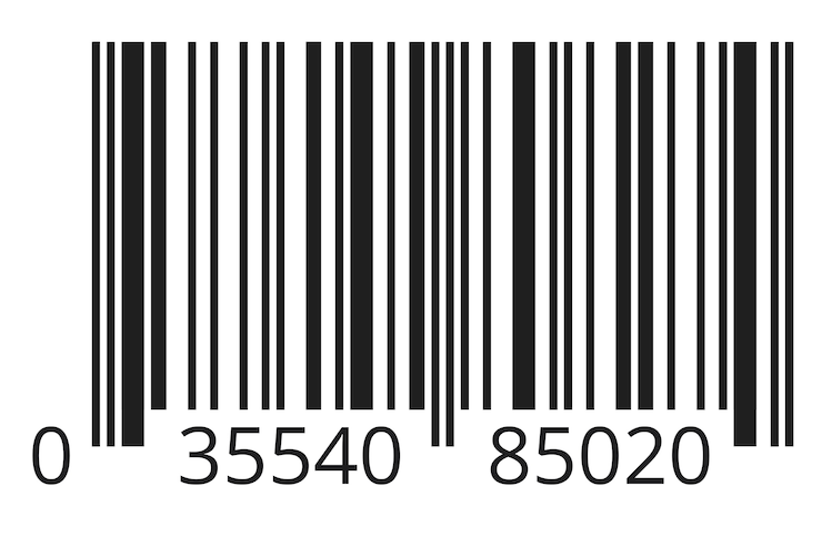 Kostenlose PSD barcode-illustration isoliert