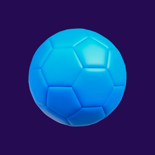 Kostenlose PSD blauer 3d fußball
