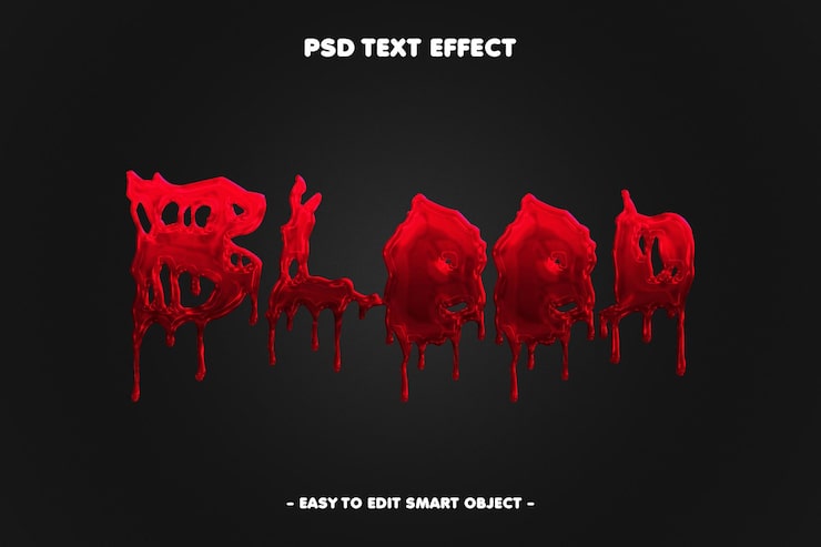 Kostenlose PSD bluttext-effekt