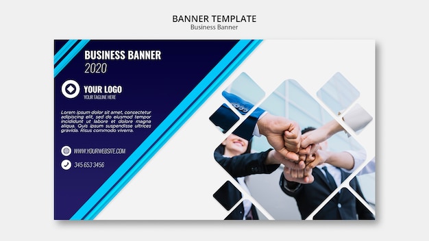 Kostenlose PSD business banner vorlage