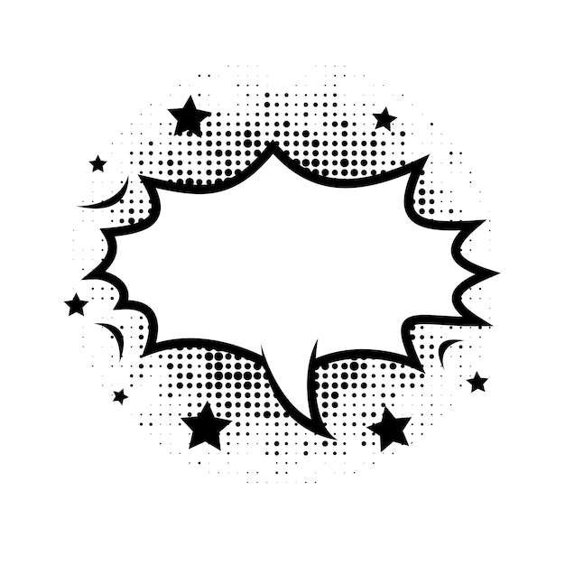 Kostenlose PSD comic-bubbles-element isoliert