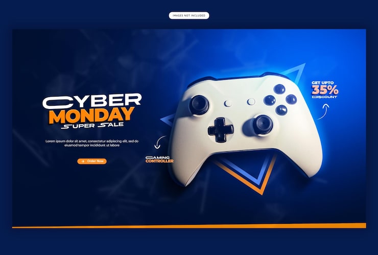 Kostenlose PSD cyber monday super sale web-banner-vorlage