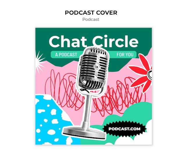 Kostenlose PSD entwurf der podcast-vorlage