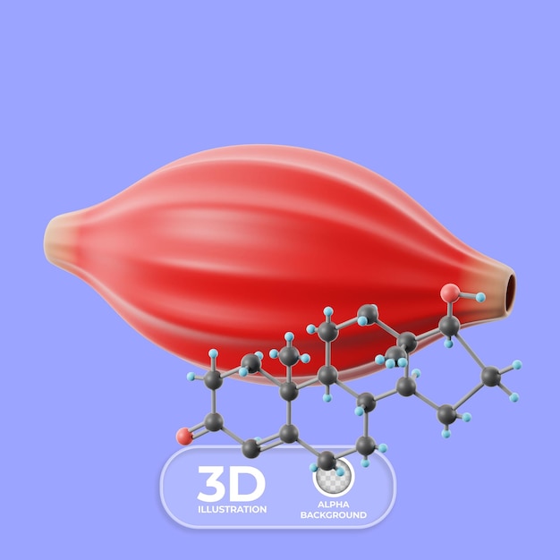Kostenlose PSD geschlechtshormonen-test 3d-bild