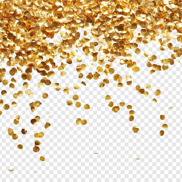 Kostenlose PSD goldene konfetti-feier
