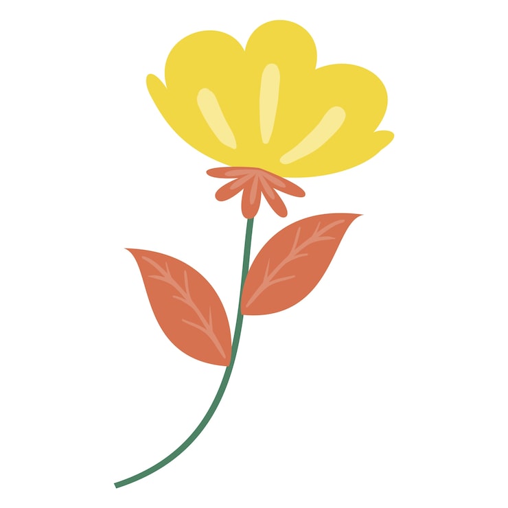 Kostenlose PSD handgezeichnete blumenzeichnung
