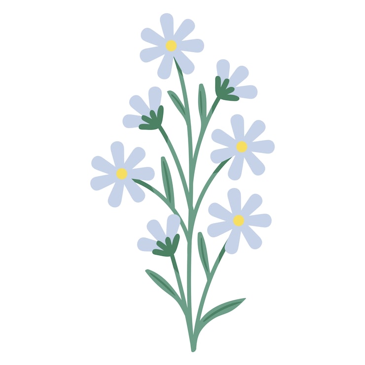 Kostenlose PSD handgezeichnete blumenzeichnung