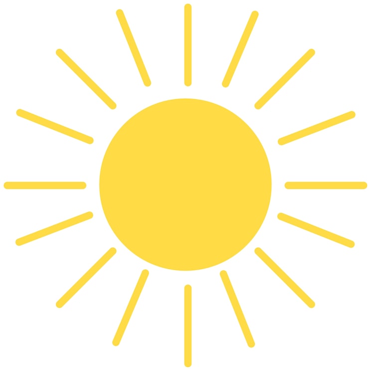 Handgezeichnete Sommerrahmenillustration