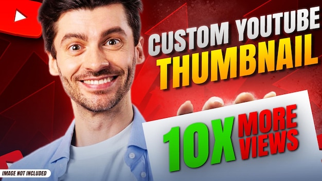 Kostenlose PSD kreative youtube-thumbnail-designvorlage