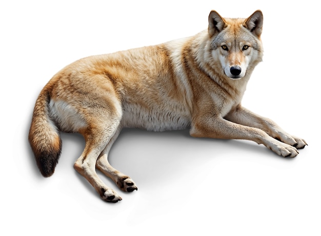 Kostenlose PSD schöner wolf isoliert