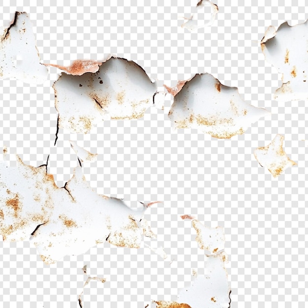 Kostenlose PSD weiße peeling farbe textur mit rost