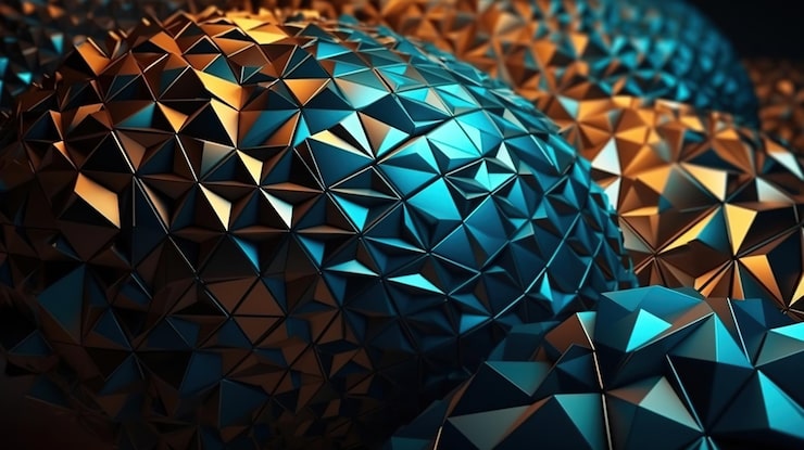 Gratis Foto 3d geometrisk form som bakgrunn ai-generert bilde