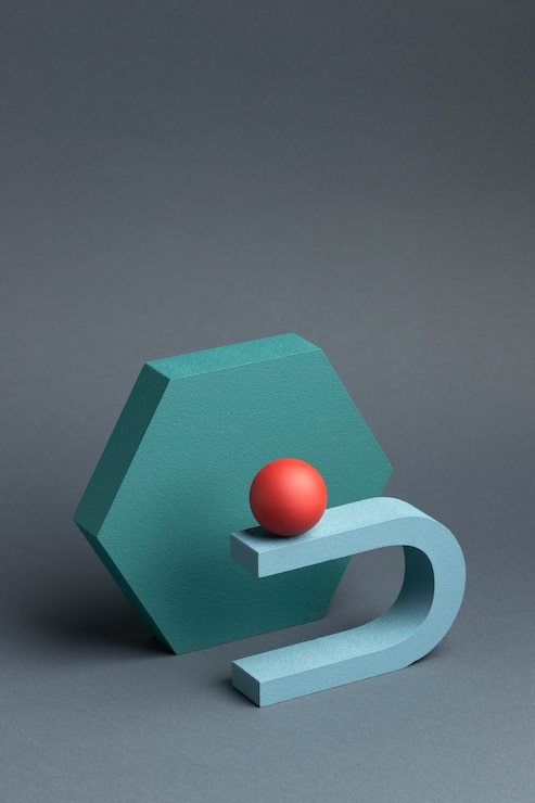 Gratis Foto 3d-gjengitte abstrakte designelementer arrangement