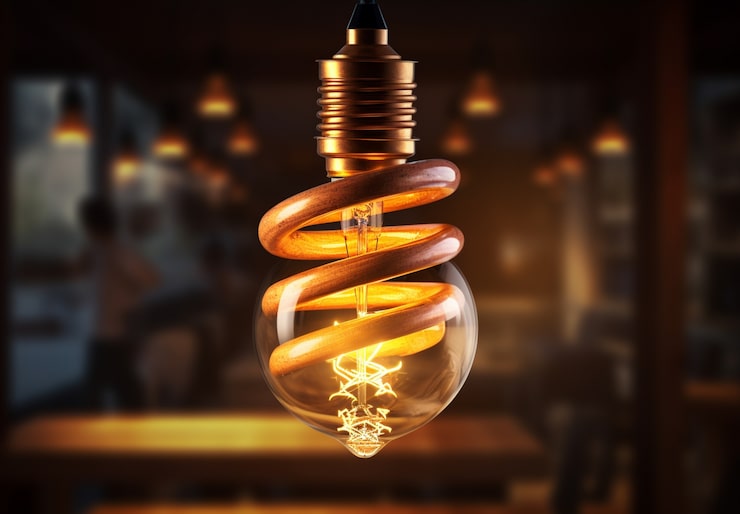 Gratis Foto 3d moderne lyslampe design