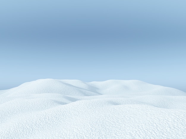 Gratis Foto 3d snølandskap