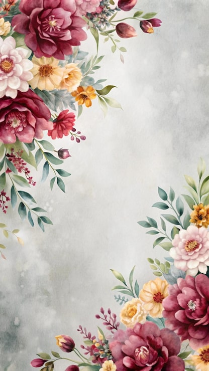 Gratis Foto akvarell blomsterramme med kopieringsplass