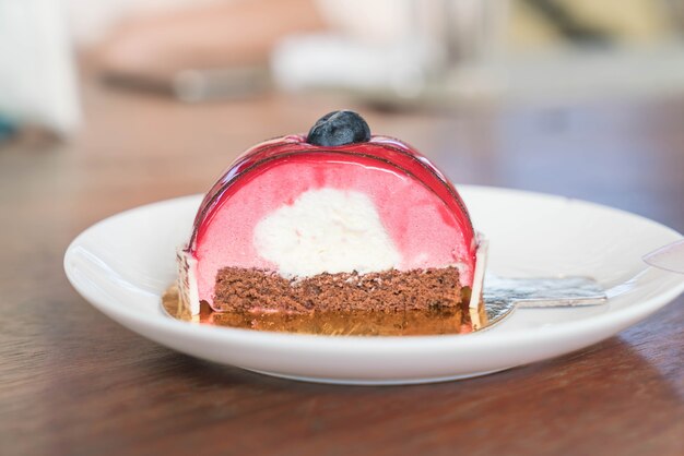 Gratis Foto bringebærmoussekake