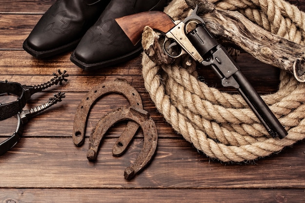 Gratis Foto cowboy bakgrunnskonsept