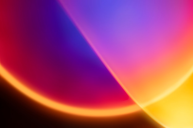 Gratis Foto fargerik gradientbakgrunn med neon led-lys