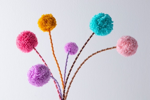 Gratis Foto fargerikt pompom-sortiment