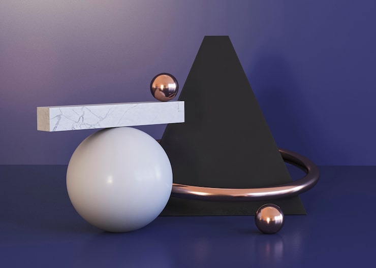 Gratis Foto geometriske former bakgrunn og pyramide