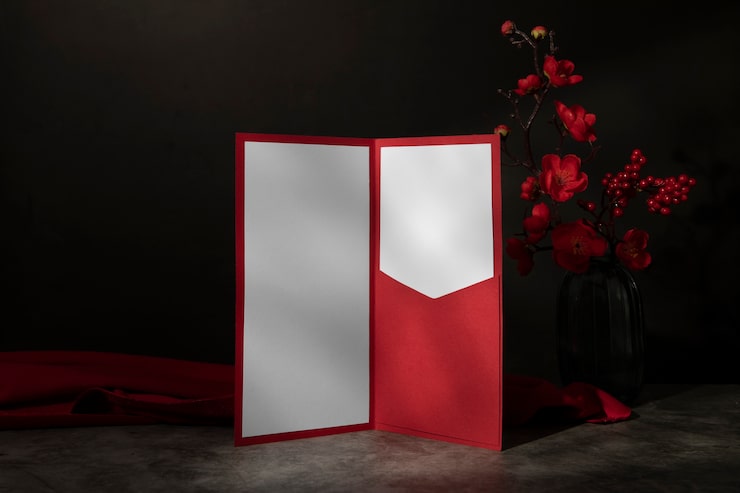 Gratis Foto japansk nytt år-invitasjonsmockup
