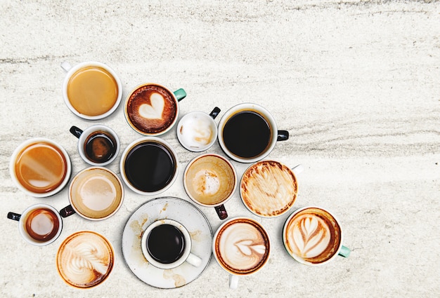 Gratis Foto kaffekoppsamling