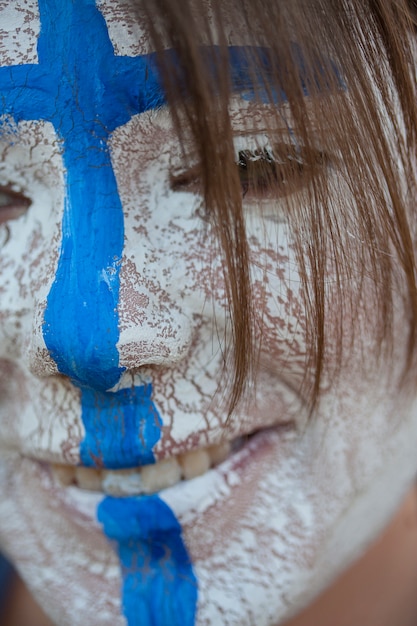Gratis Foto kvinner blå sminke kunst smilende