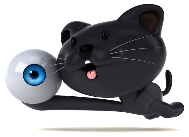 Gratis Foto morsom 3d-illustrasjon av katt