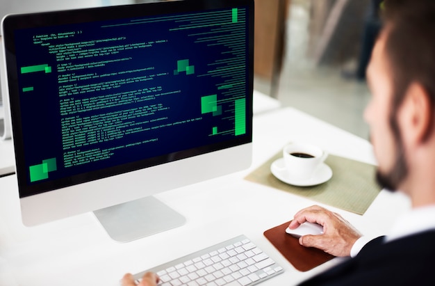 Gratis Foto php programming html coding cyberspace concept