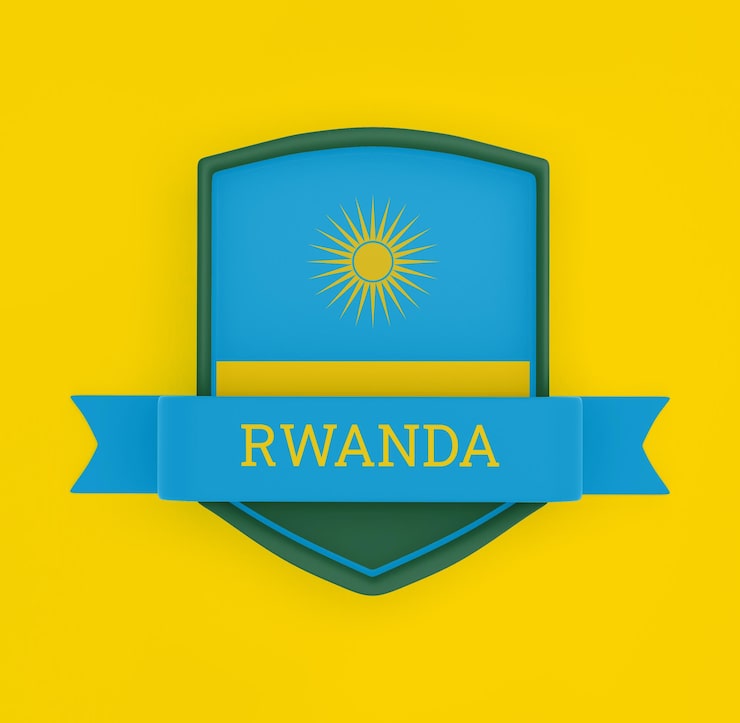 Gratis Foto rwanda-flagg med banner