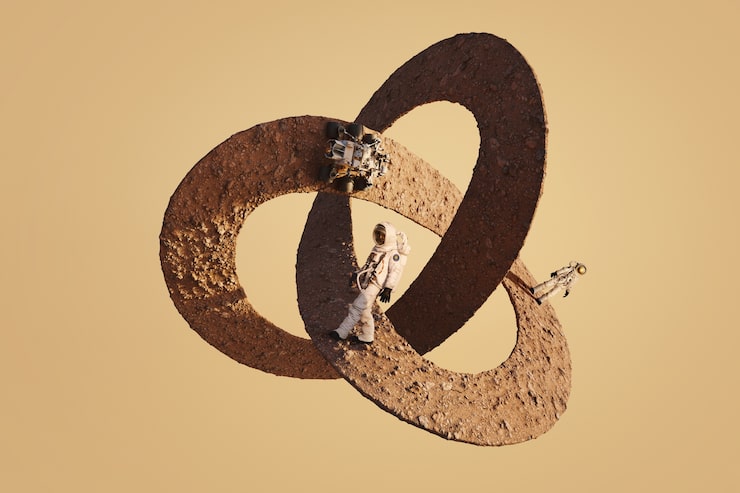 Gratis Foto sirkulært loop-collagekonsept