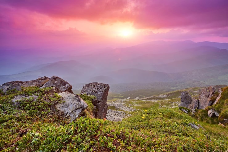 Gratis Foto vakkert sommerlandskap i fjellene