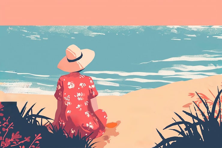 Gratis Bild 3d-rendera av digital sommar konstillustration