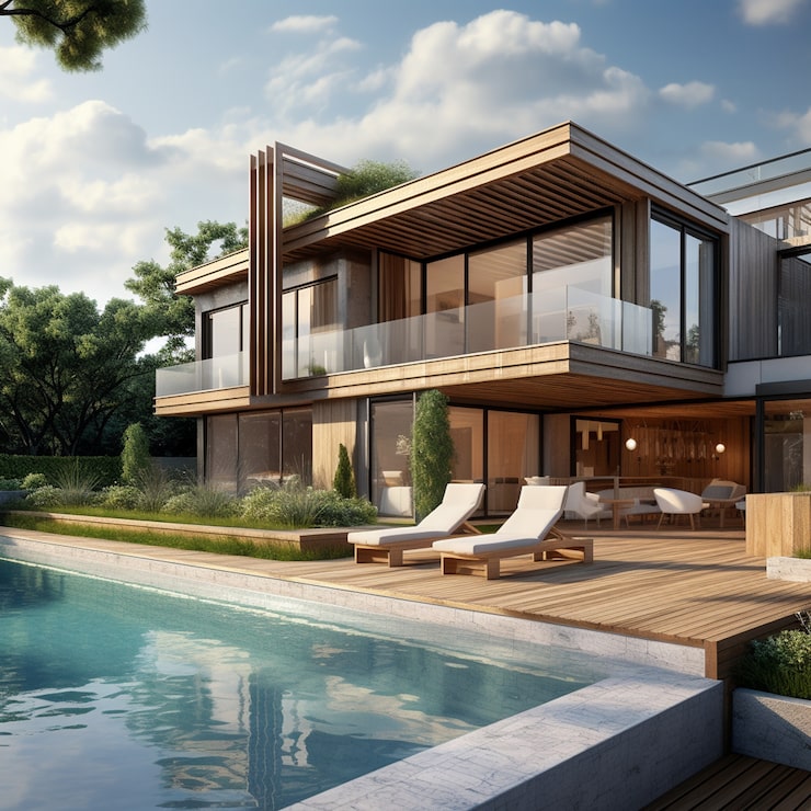 Gratis Bild 3d-rendera av husmodell