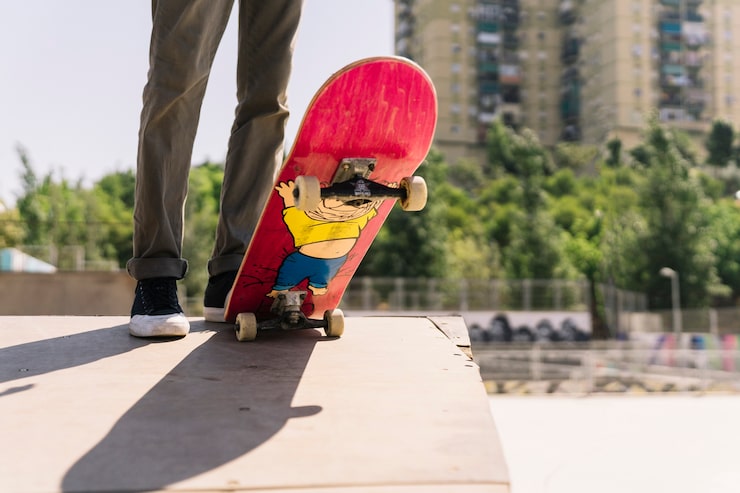 Gratis Bild ben och skateboard