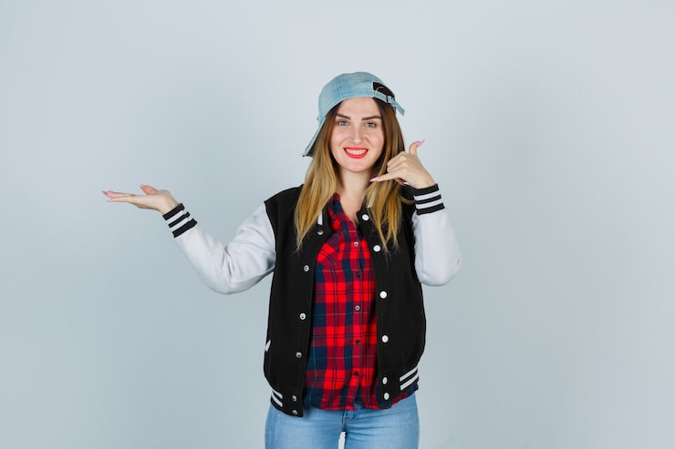 Gratis Foto ekspressiv ung kvinde poserer