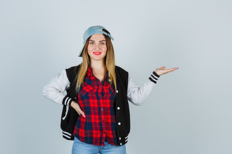 Gratis Foto ekspressiv ung kvinde poserer