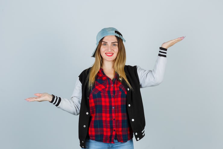 Gratis Foto ekspressiv ung kvinde poserer