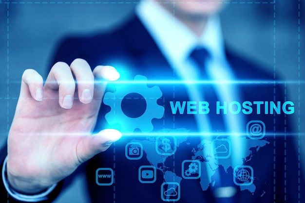 Gratis Foto frontvisning af mand, webhosting koncept