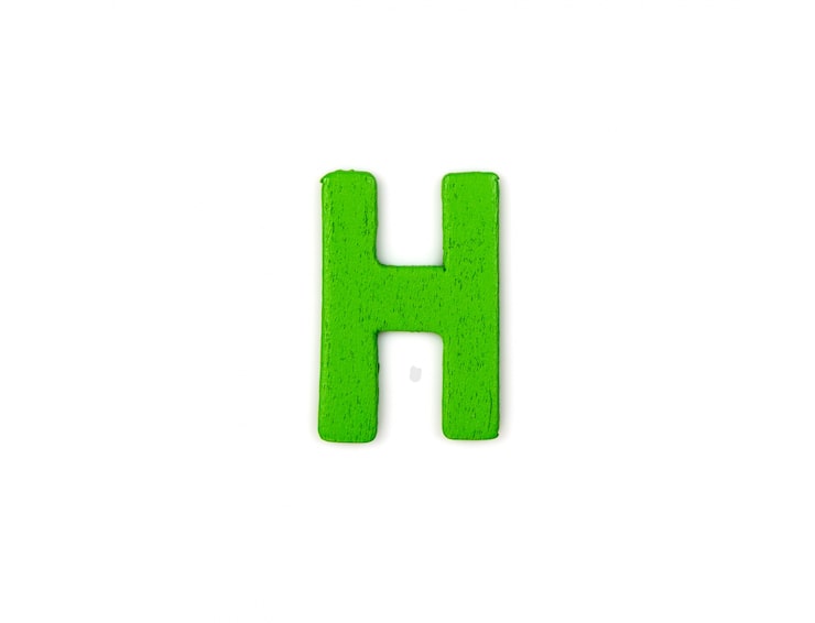 Gratis Bild grön bokstav h