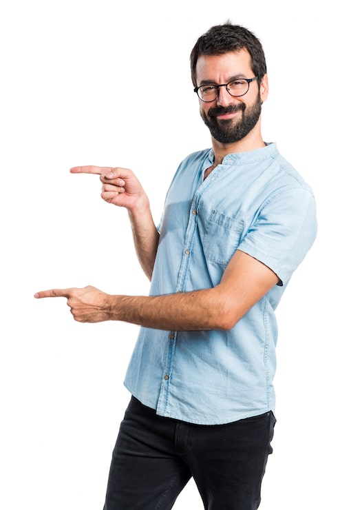 Gratis Bild stilig man som pekar åt sidan