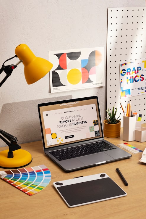 Gratis Foto stillleben af grafisk designstudie