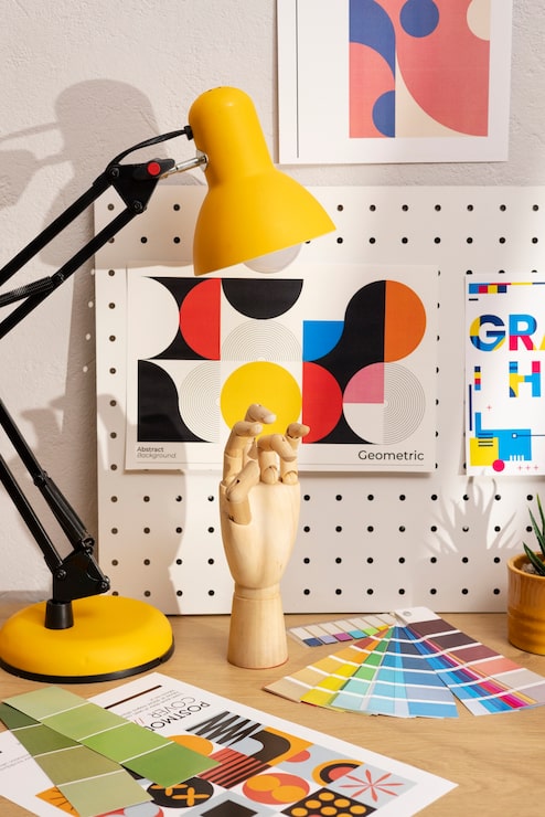 Gratis Foto stillleben af grafisk designstudie