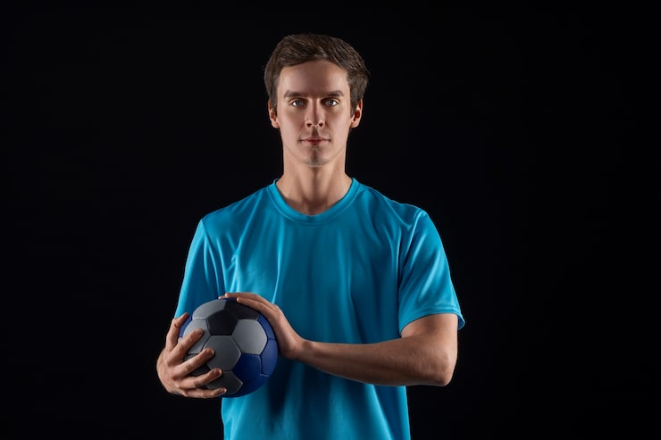 Gratis Bild studio porträtt av handbollsspelare