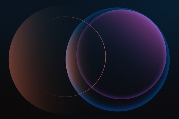 Gratis Bild vacker rendering av färgglada cirklar