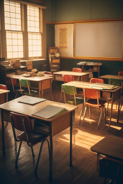 Gratis Bild vy över skolans klassrum