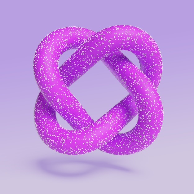 Gratis PSD 3d abstrakt flytende formikon